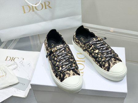 Dior classic embroidered flats