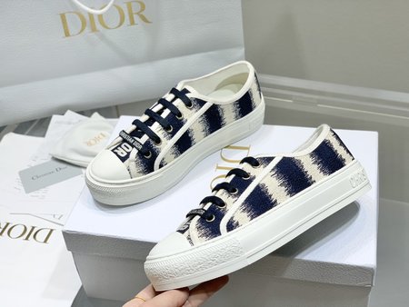 Dior classic embroidered flats