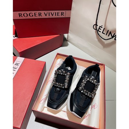 Roger Viver Viv Go Lace-Up Platform Sneaker Shoes