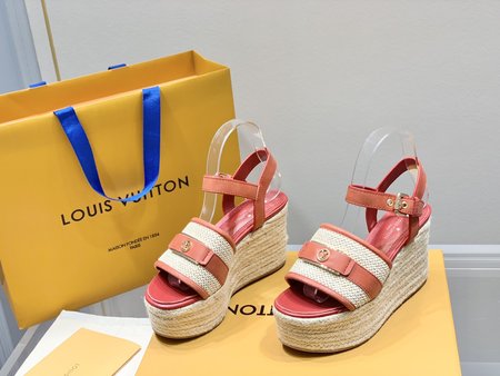 Louis Vuitton twine espadrille sandals