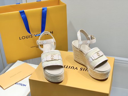 Louis Vuitton twine espadrille sandals