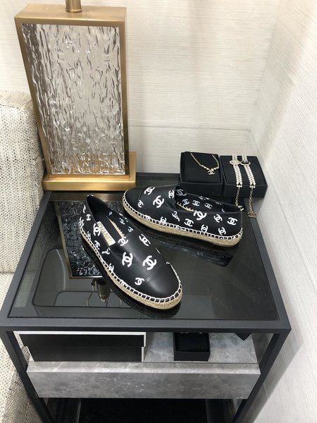 Chanel Letter Print Espadrilles