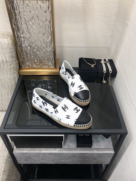 Chanel Letter Print Espadrilles