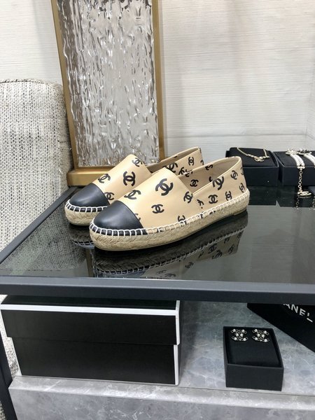 Chanel Letter Print Espadrilles