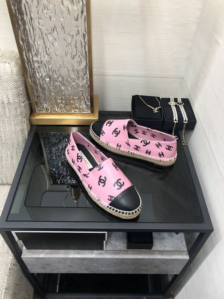 Chanel Letter Print Espadrilles