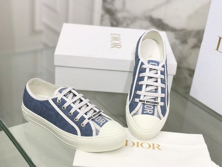 Dior embroidered cloth shoes