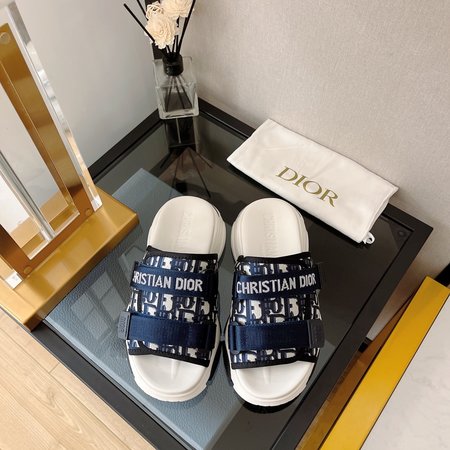 Dior Athletic Velcro Slippers