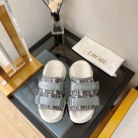 Dior Athletic Velcro Slippers