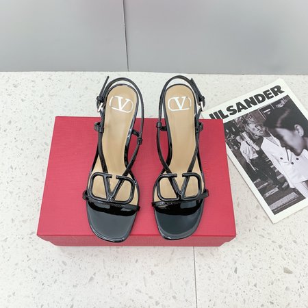 Valentino Logo high heel sandals