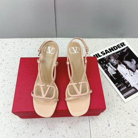 Valentino Logo high heel sandals