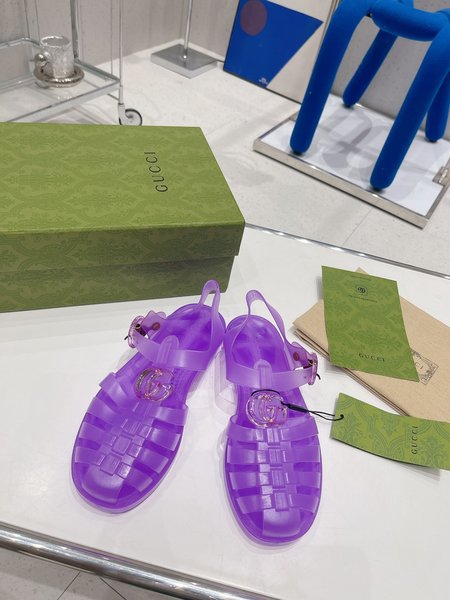 Gucci Jelly Rubber New Sandals