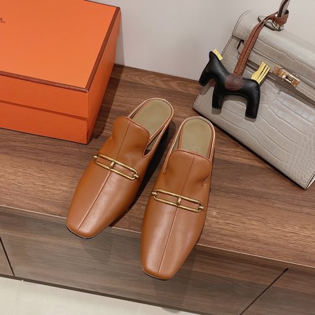 Hermes mule slippers