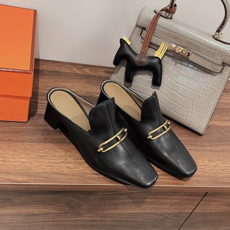 Hermes mule slippers