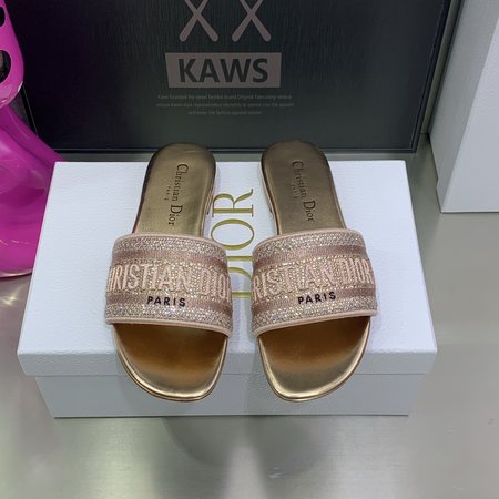 Dior Dway Flat Sandals/Slippers