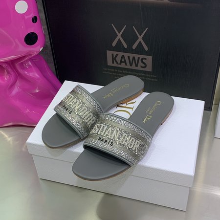 Dior Dway Flat Sandals/Slippers