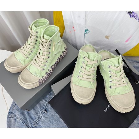 Balenciaga ripped canvas shoes