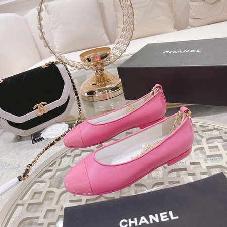 Chanel Chain Mary Jane Slippers Minimalist Vintage Design