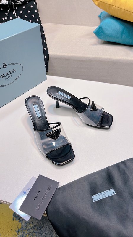 Prada transparent high heels