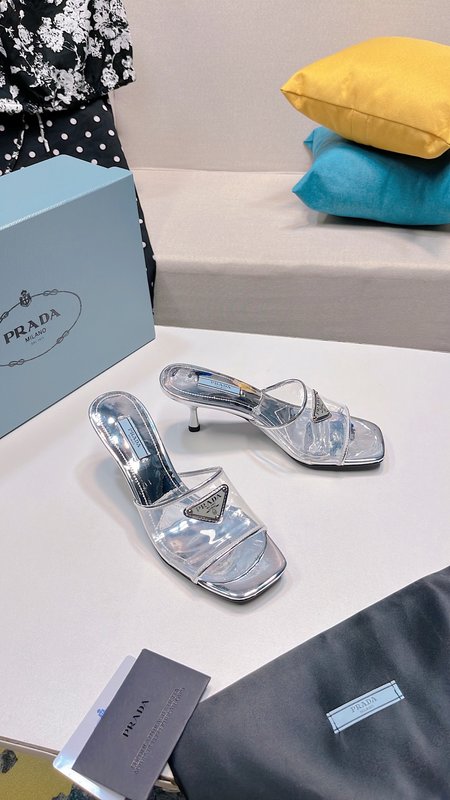 Prada transparent high heels