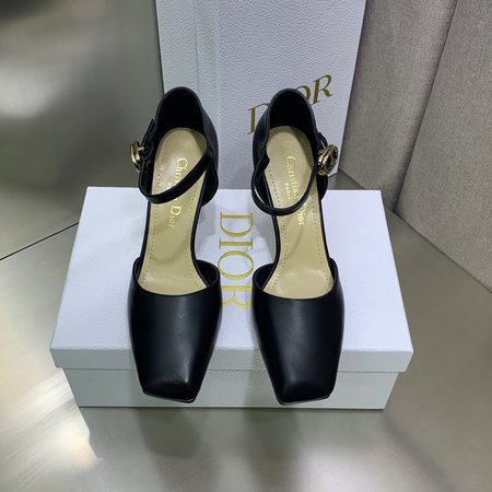 Dior Women s Shoes CD Letter Logo Hardware Buckle High Heel