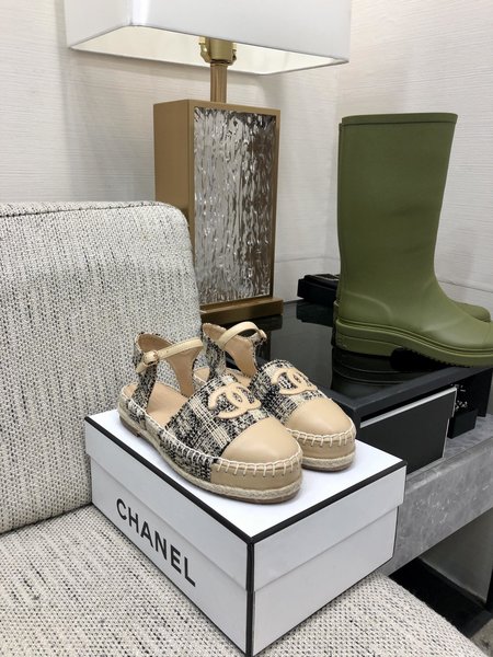 Chanel Back Empty Espadrilles