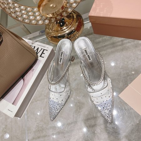 Roger Viver High heels hot diamond chain slippers chain drag