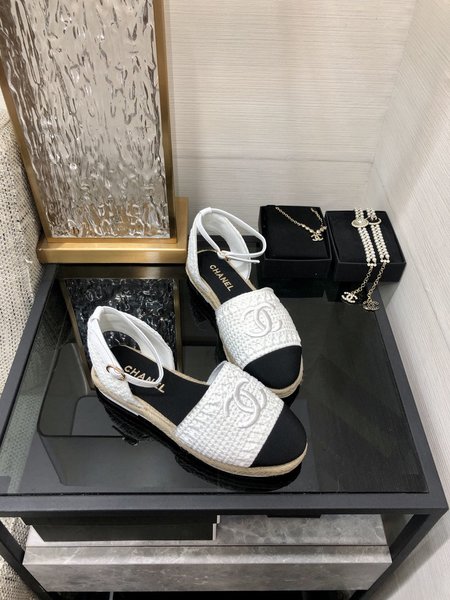 Chanel Back Empty Espadrilles