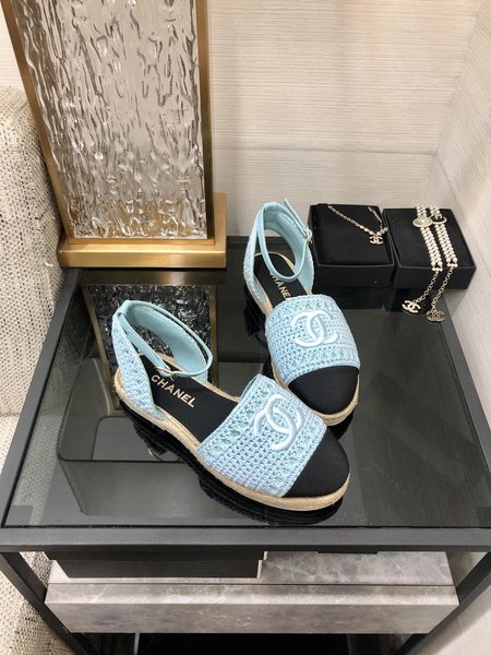 Chanel Back Empty Espadrilles