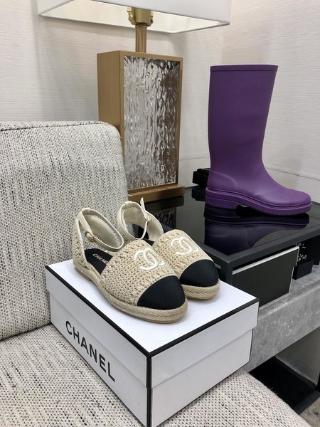 Chanel Back Empty Espadrilles