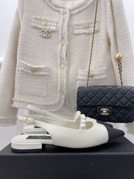 Chanel Flat Pearl Shoes Series