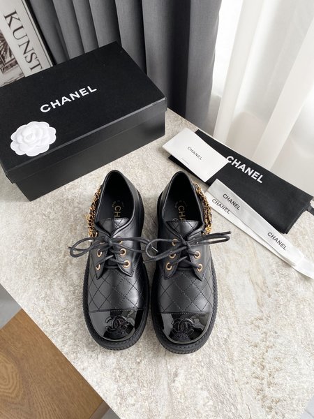 Chanel sheepskin loafers