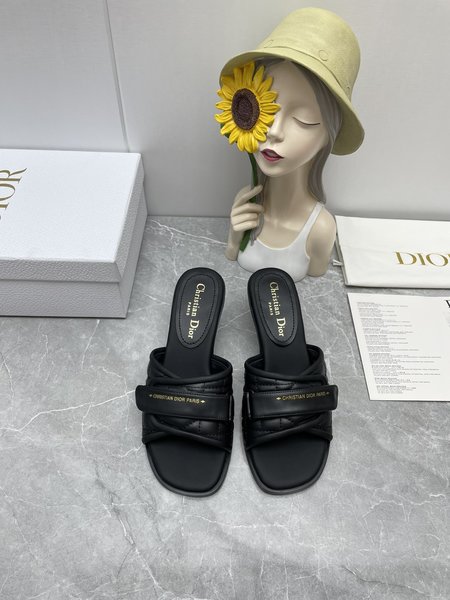 Dior leather sandals and slippers