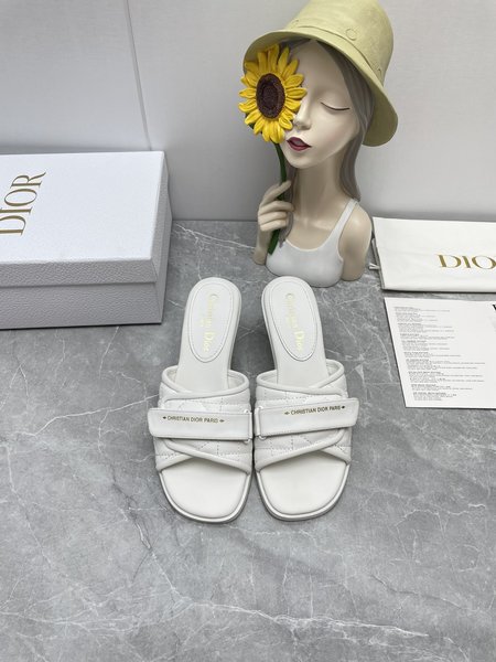 Dior leather sandals and slippers