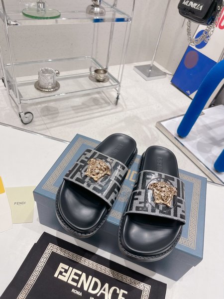 Fendi x Versace slides