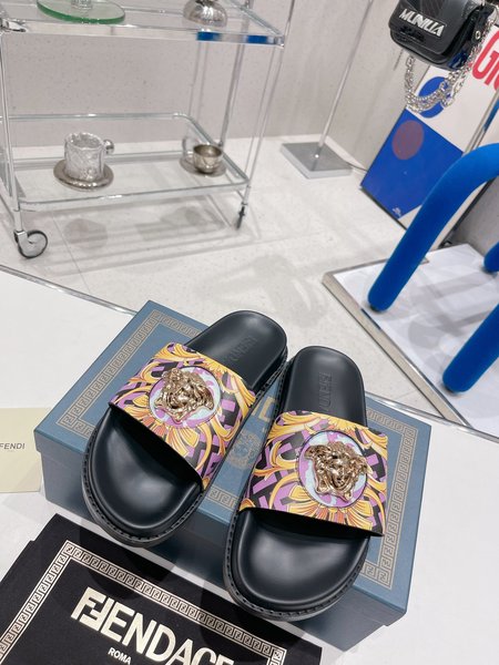 Fendi x Versace slides