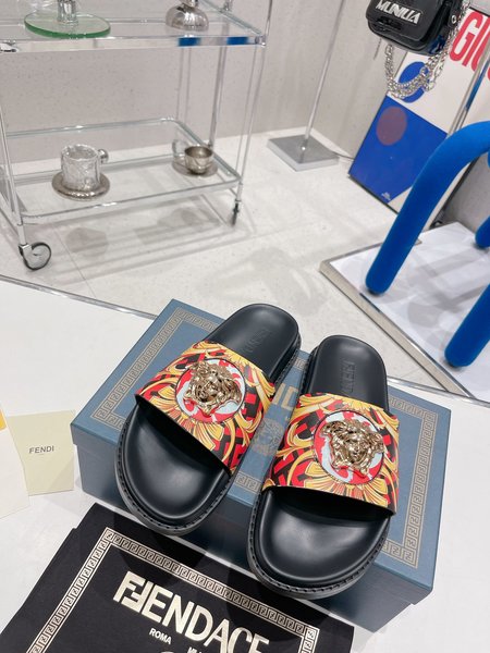 Fendi x Versace slides