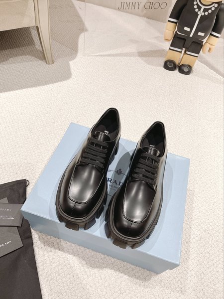 Prada Triangle Logo Loafers