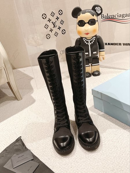 Prada leather boots