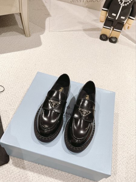 Prada Triangle Logo Loafers