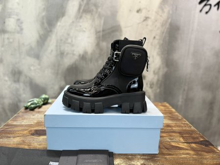 Prada high top leather boots