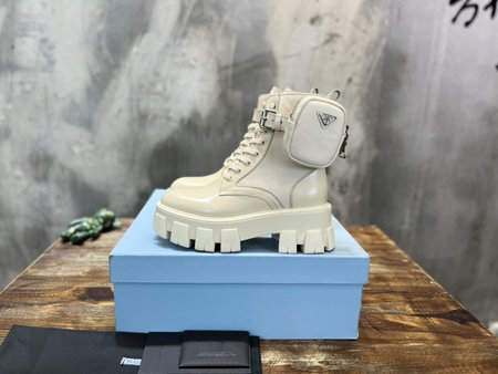 Prada high top leather boots