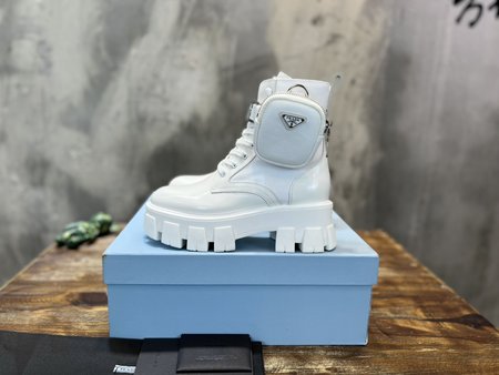 Prada high top leather boots