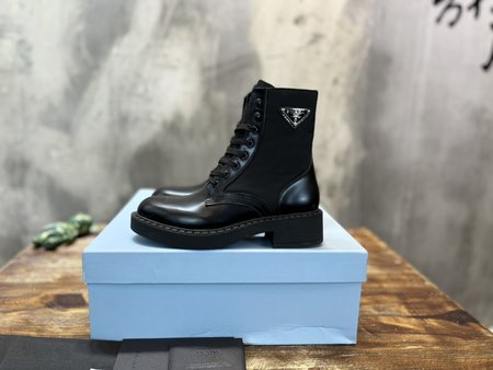 Prada high top leather boots