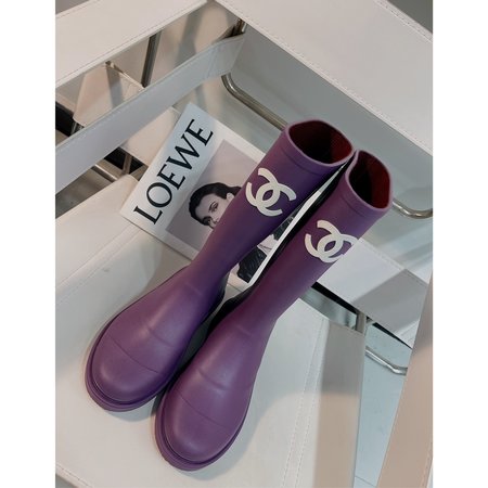 Chanel rain boots