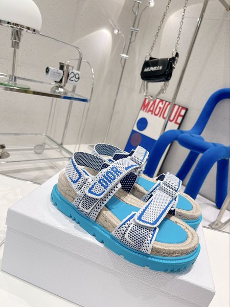 Dior velcro rope sandals