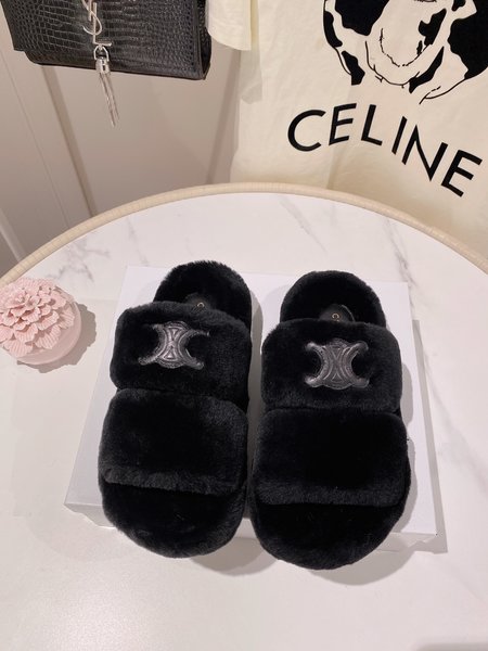 Celine wool slippers