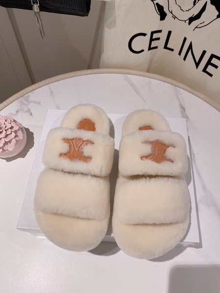 Celine wool slippers