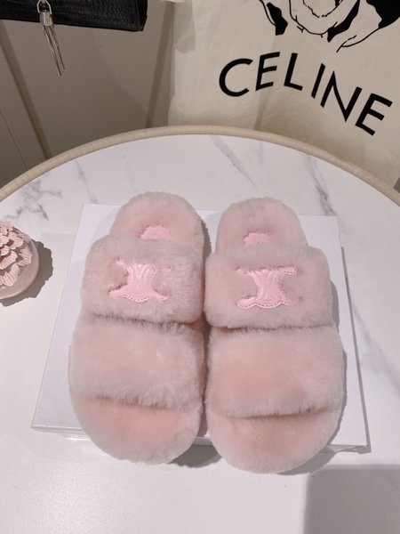 Celine wool slippers