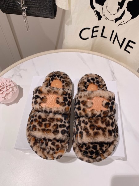 Celine wool slippers