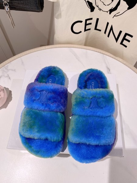 Celine wool slippers